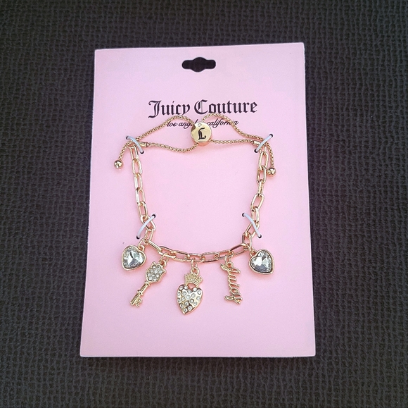 Juicy🍊 Couture Quintuple5️⃣ Charm Bracelet - NWT - Picture 2 of 16